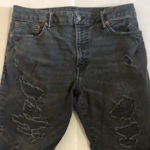 AEO ne(x)t level flex black jeans, size 33 x 30.